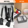 3 Pieces Cloth Storage Box for Wardrobe