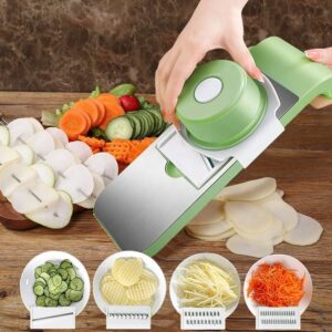 5 In 1 vegetable Cutter Stainless Steel Multifunctional Vegetables Slicers Shredders Peeler