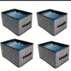 Pack of 4 Foldable  Storage Box with Handles for Clothes, Toys & Accessories