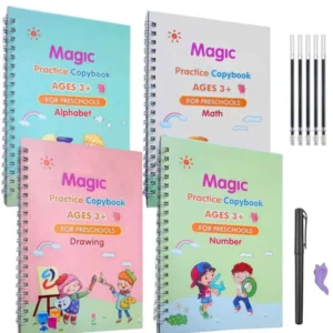 Magic Practice Book for Children -( Pack of 4 )