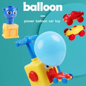 Balloon launcher car toy set