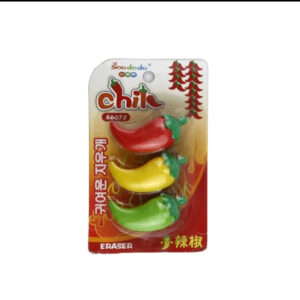 Chili Style 3pcs Eraser Set