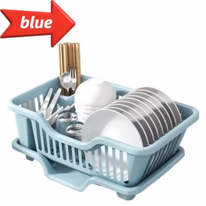 Heavy Duty Sink Set Dish Rack (Blue)