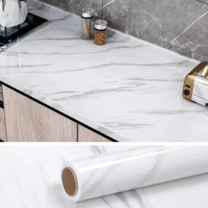 Marble Sticker Roll (White) 24" × 78 Inches"