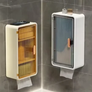 Multipurpose Bathroom Wall Cabinet With Tissue Holder