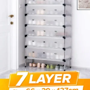 Dust Proof Multi Layer Shoe Rack (7 Layer)